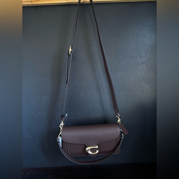 Coach Tabby Medium Polished Pebble Leather shoulder bag 26 - Picture 4 of 13